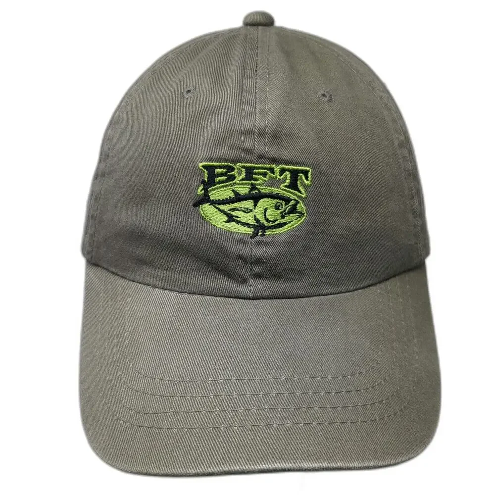 X-Tractable Baseball Cap Green One Size BFT Tuna Logo Fishing Strapback Hat